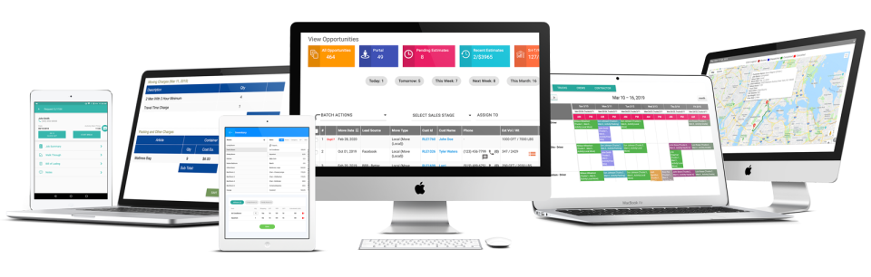 screenshot of Movegistics CRM